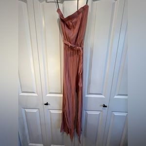 Pink romper for beach coverup